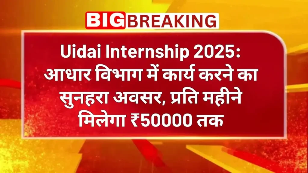 Uidai Internship 2025